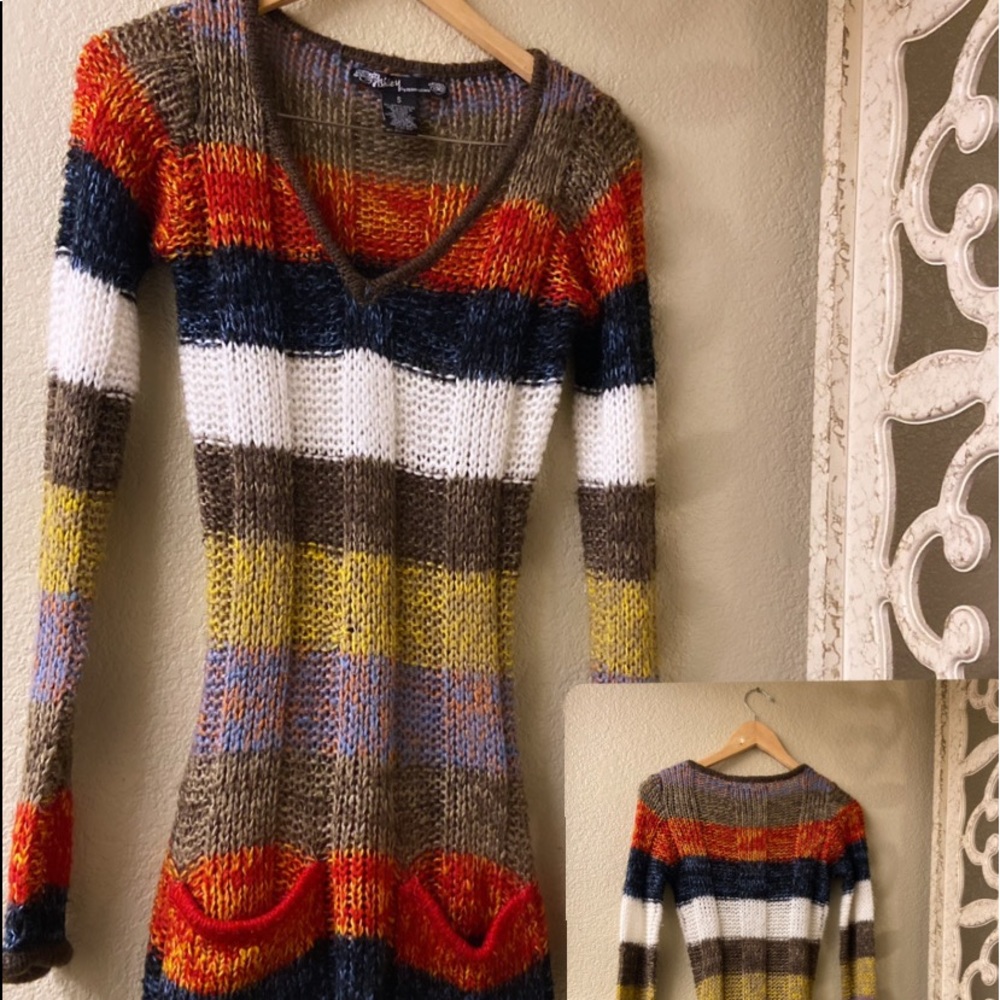 ASHLEY|Body Con|Knit Dress|Multi Color